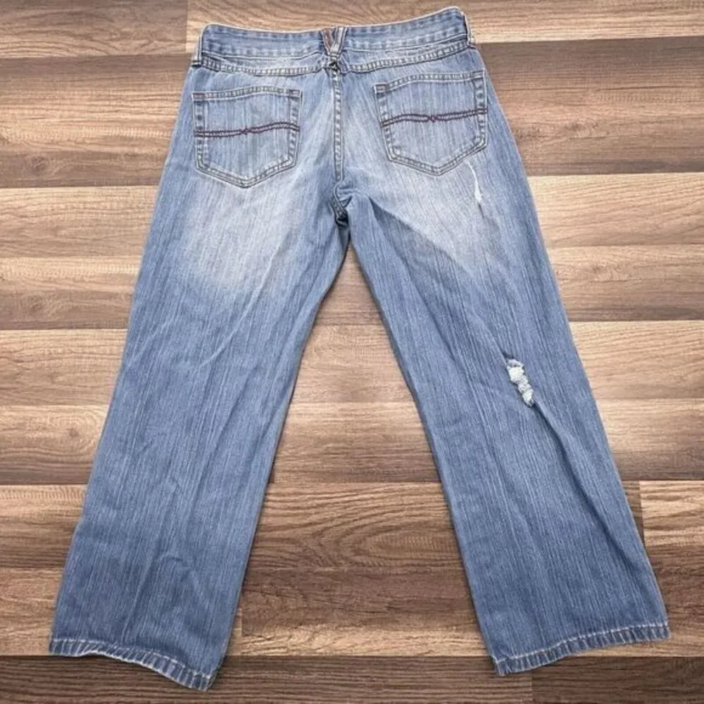 Prana Womens Jeans Size 4/23 Blue Skinny Low‎ Rise Crop Denim Short Inseam